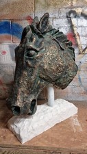 Life size horse head bust indoors or outdoors 