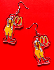Ronald McDonald Clown Earrings