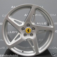 GENUINE FERRARI 458 ITALIA SPIDER 20" INCH SILVER SINGLE REAR ALLOY WHEEL X1