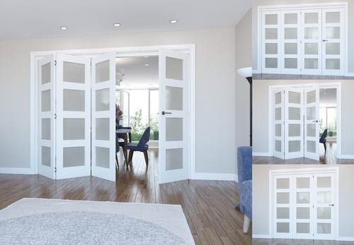Internal bifold doors - doors, white