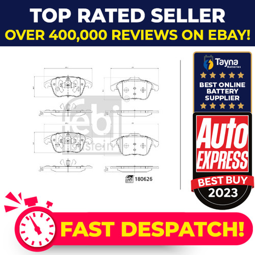 Brake pads set front - front, 180626