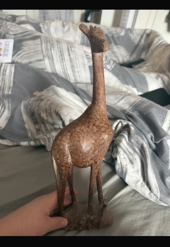 Hand carved wooden giraffe - hand-carved,