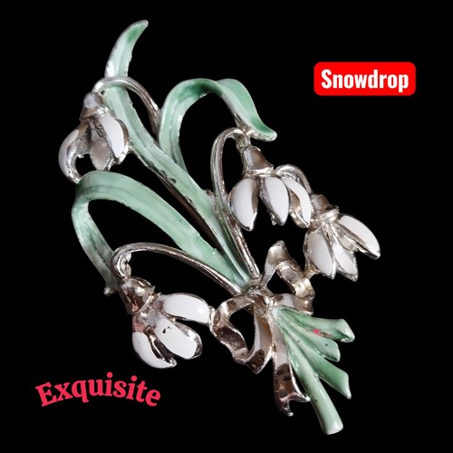 Rare signed exquisite snowdrop - rare,