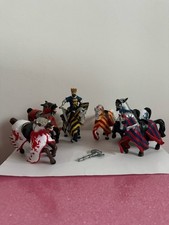Papo Fantasy Knights Figures Joblot Bundle Medieval Crusaders, Horses & Knight