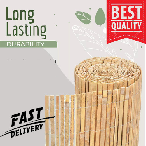 Bamboo slat fence screen roll - slat,