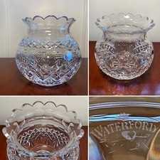 Signed WATERFORD CRYSTAL American Heritage Martha Washington Unity Bowl Vase