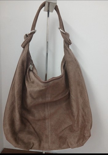 Taupe brown suede - brown, in