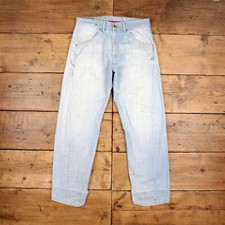 Vintage Levis Engineered Jeans 32 x 32 Twisted 90s Light Wash Straight Blue