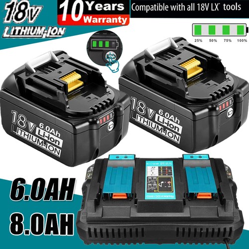 For makita 18v battery - 2x,