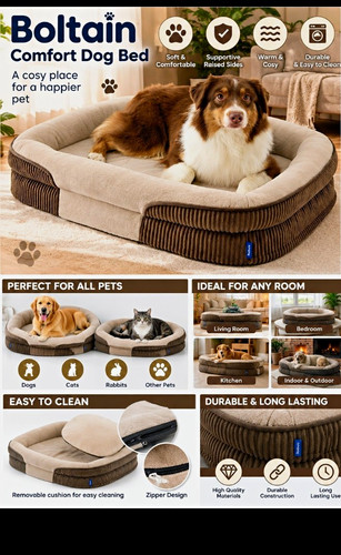 Boltain plush dog bed - bed, sofa