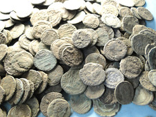 5 Bronze Coins "as dug" with