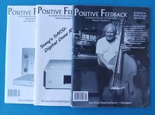 "Positive Fe*dback" magazine for high-end audio -  3 complete issues 1998-2000 