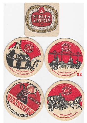 Vintage stella artois beer - 6x,