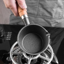 Japanese Earthenware Pot Lead Melting Mini Hot Oil Heating Wax Cast Iron Frying~