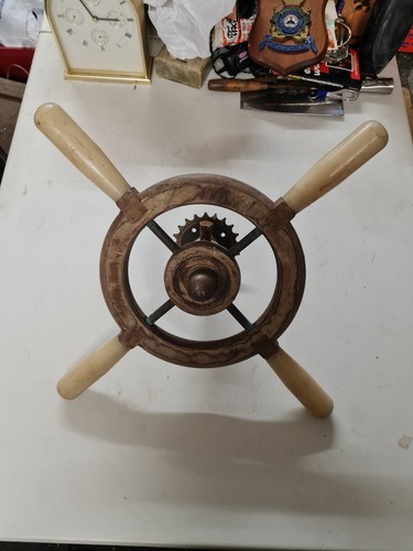 Vintage boat steering - boat,