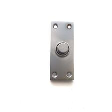 Solid Satin Chrome Victorian Door Bell Chime Push Button Press 