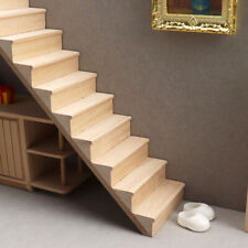 1:12 Scale Dollhouse Miniatures Wooden Plain Ladder Stairs Building Model Tools