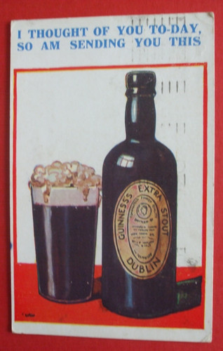Old beer comic bottle - beer,