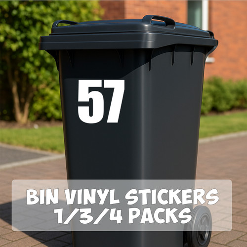 Personalised bin number - personalised,