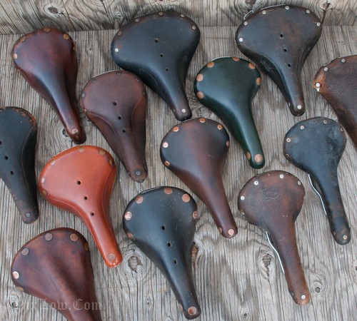 Vintage brooks roadbike saddle - roadbike,