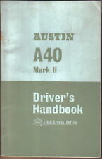 Austin A40 Farina Mk II original Handbook 1963 Pub. No. AKD 3921