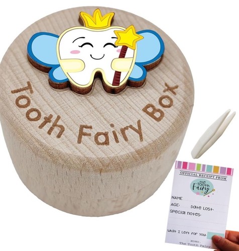 Cute wooden kids tooth - cute, fairy