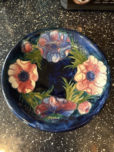 Moorcroft anemone dish - moorcroft,