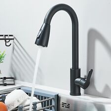 Modern Mono Kitchen Mixer Tap Pull Out Spray Head Single Lever Swivel Sink Taps