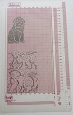 1  Hand Drawn Mylar Sheet For  Knitmaster Electronic Knitting Machine