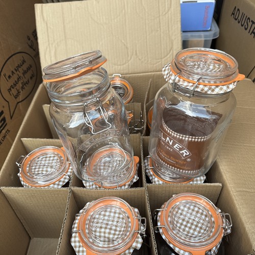 Kilner square storage jars - square, 11