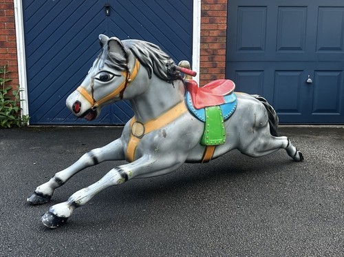 Vintage genuine carousel horse - vintage,