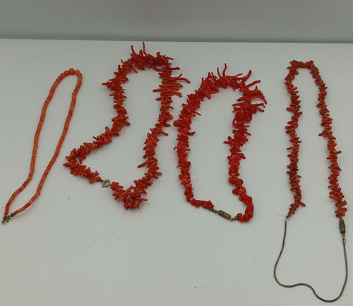 Vintage coral necklaces - vintage,