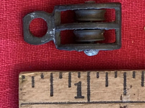 Vintage small brass block - small,