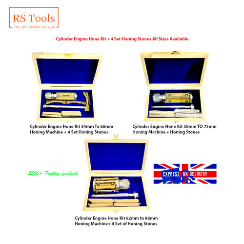 Cylinder engine hone kit - cylinder, +