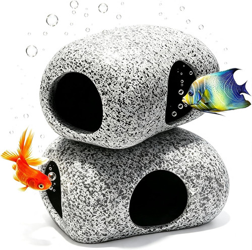 Ceramic aquarium hideout cave - ceramic,