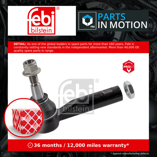 Tie track rod end left - tie,