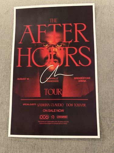 The weeknd tour poster hand - the,