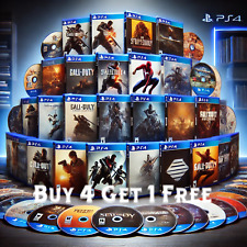 🎮Sony PlayStation 4 PS4 Games with Cases & Disc Only Buy 4 Get 1 FREE✅TESTED🎮
