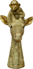 Gold Giraffe & Monkey Resin