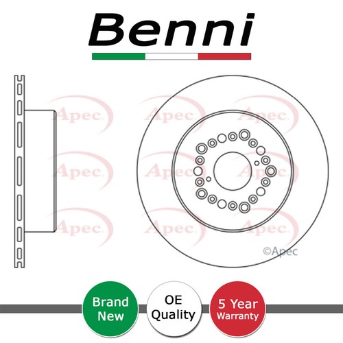 Brake disc rear benni - benni, fits