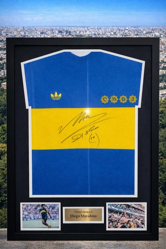Signed diego maradona - diego, framed
