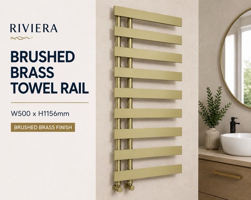 Rivera brushed brass - rivera, heated