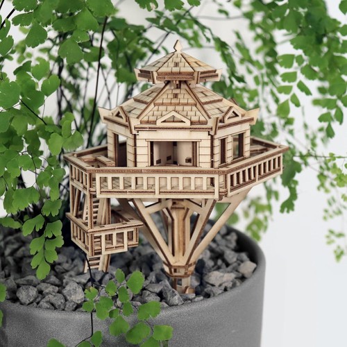 Wooden puzzle led - 3d,