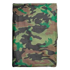 Woodland Camo Tarpaulin 90gsm