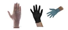 100 DISPOSABLE VINYL GLOVES POWDER & LATEX FREE BLACK BLUE CLEAR S/M/L/XL 1000