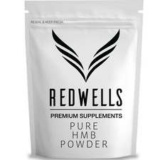 HMB Powder REDWELLS Amino Acid No Additives GMO Free Vegan - With Scoop
