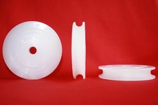 80mm Round U Groove Nylon Pulley Wheel Roller , Various Groove Size High quality