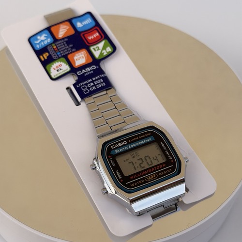 Casio watch silver a168 - watch,