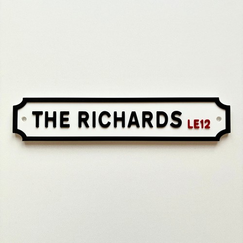 Personalised text sign - sign, –