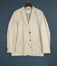 CAMEL ACTIVE Mens Casual Blazer Jacket | Linen Cotton Blend | Beige | 52 Large